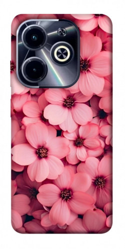 Чехол itsPrint Pink flowers для Infinix Hot 40i