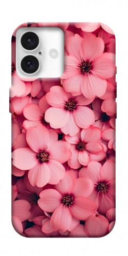 Чехол itsPrint Pink flowers для Apple iPhone 16 Plus (6.7")