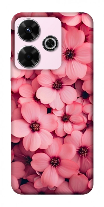 Чехол itsPrint Pink flowers для Xiaomi Redmi 13 4G / Poco M6 4G, цветы, купить оптом с доставкой