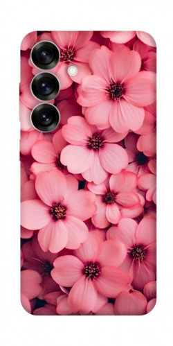 Чехол itsPrint Pink flowers для Samsung Galaxy S25