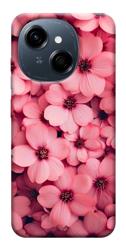 Чехол itsPrint Pink flowers для TECNO Spark Go 1, цветы, купить оптом с доставкой