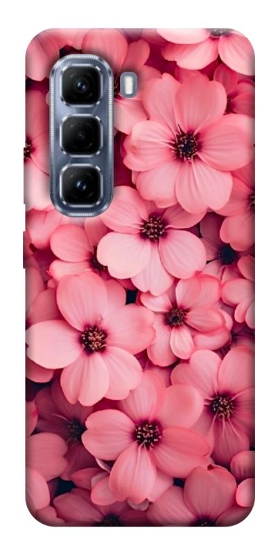 Чохол itsPrint Pink flowers для Infinix Hot 50 Pro, квіти, купити оптом з доставкою