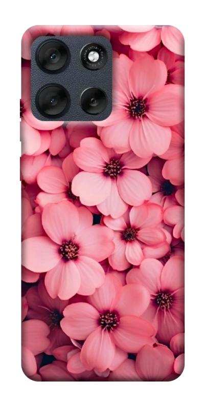 Чехол itsPrint Pink flowers для Motorola Moto G56 5G, цветы, купить оптом с доставкой