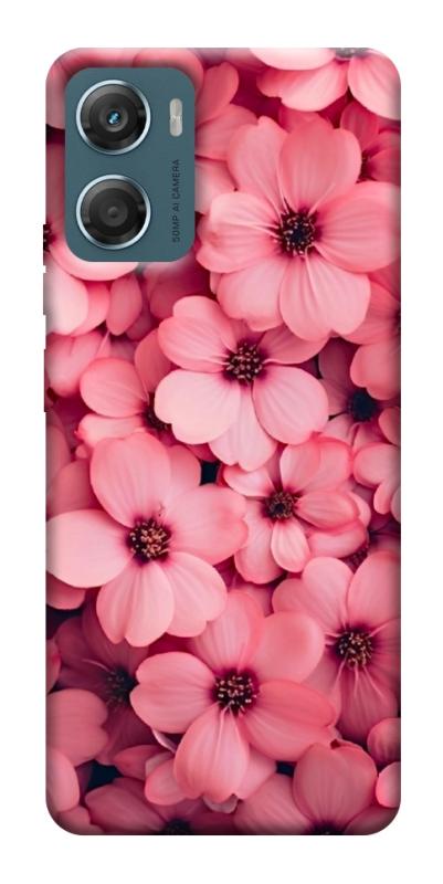 Чехол itsPrint Pink flowers для Motorola Moto G06, цветы, купить оптом с доставкой