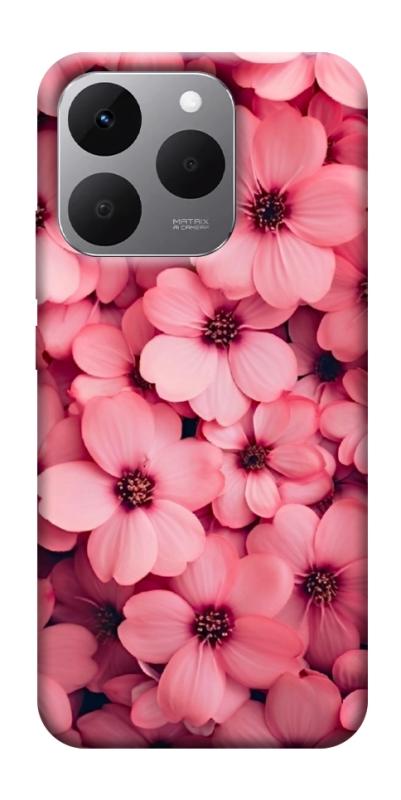 Чехол itsPrint Pink flowers для Realme 15T, цветы, купить оптом с доставкой
