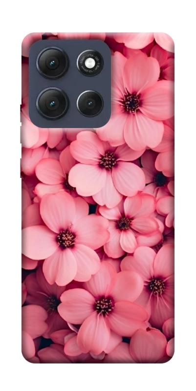 Чехол itsPrint Pink flowers для Motorola Moto G86 Power, цветы, купить оптом с доставкой