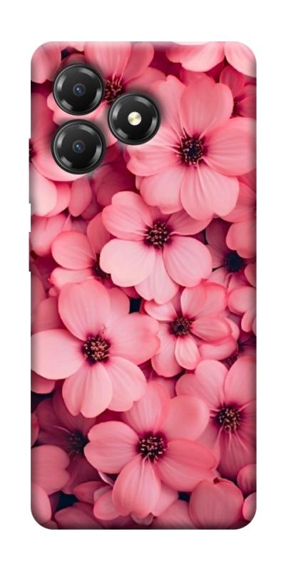 Чохол itsPrint Pink flowers для ZTE Blade A36, квіти, купити оптом з доставкою