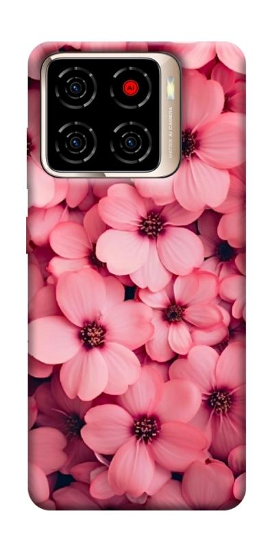 Чохол itsPrint Pink flowers для ZTE Blade A56, квіти, купити оптом з доставкою