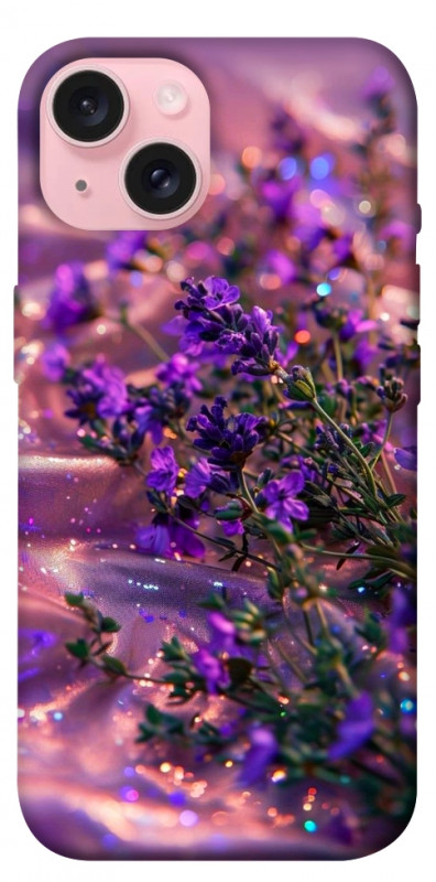 Чехол itsPrint Magic lavander для Apple iPhone 15 (6.1"), цветы, купить оптом с доставкой