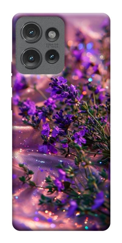 Чехол itsPrint Magic lavander для Motorola Edge 50, цветы, купить оптом с доставкой