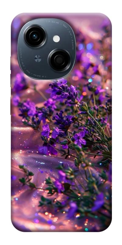 Чехол itsPrint Magic lavander для TECNO Spark Go 1, цветы, купить оптом с доставкой