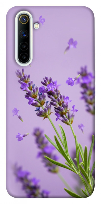 Чехол itsPrint Lavender purple для Realme 6, цветы, купить оптом с доставкой