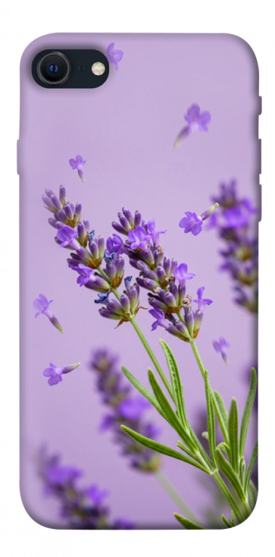 Чехол itsPrint Lavender purple для Apple iPhone SE (2020), цветы, купить оптом с доставкой