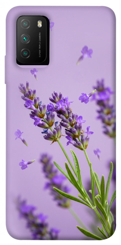 Чехол itsPrint Lavender purple для Xiaomi Poco M3, цветы, купить оптом с доставкой