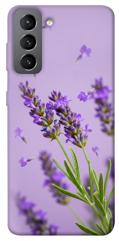 Чехол itsPrint Lavender purple для Samsung Galaxy S21 FE, цветы, купить оптом с доставкой