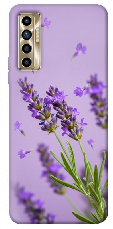 Чехол itsPrint Lavender purple для TECNO Camon 17P, цветы, купить оптом с доставкой
