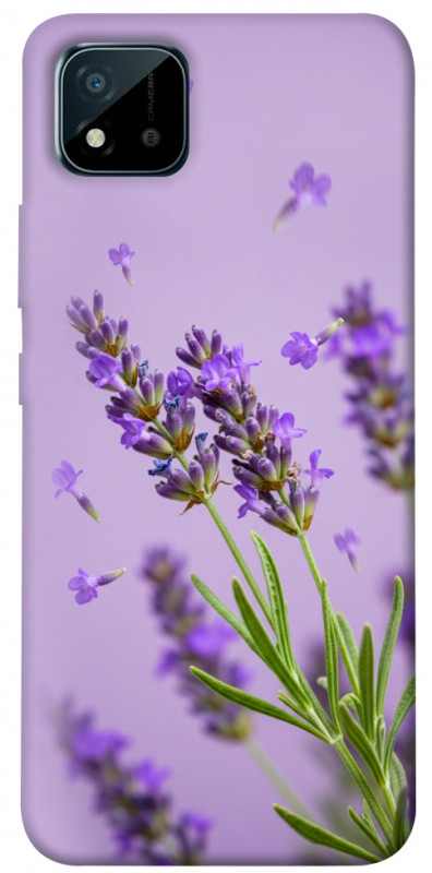 Чехол itsPrint Lavender purple для Realme C11 (2021), цветы, купить оптом с доставкой