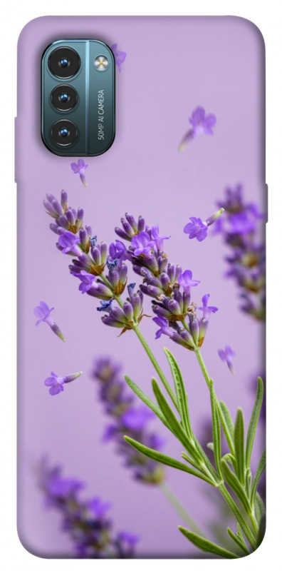 Чехол itsPrint Lavender purple для Nokia G21, цветы, купить оптом с доставкой