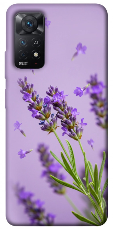 Чехол itsPrint Lavender purple для Xiaomi Redmi Note 11 Pro 4G/5G, цветы, купить оптом с доставкой