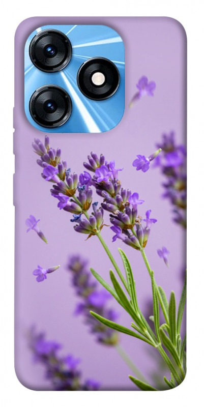 Чехол itsPrint Lavender purple для TECNO Spark 10 Pro, цветы, купить оптом с доставкой