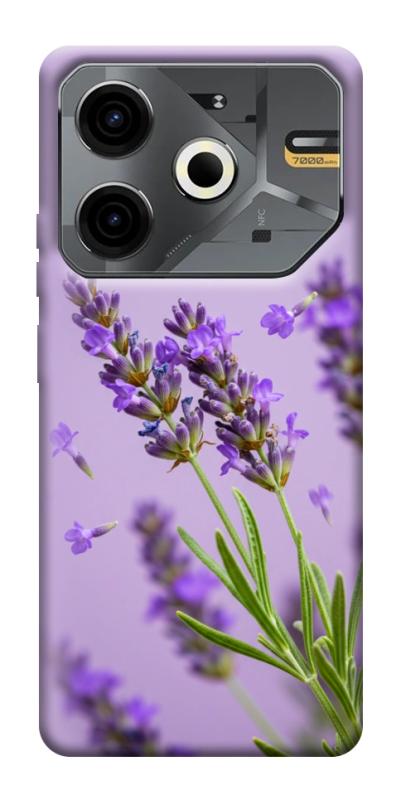 Чехол itsPrint Lavender purple для TECNO Pova 6 Neo (LI6), цветы, купить оптом с доставкой