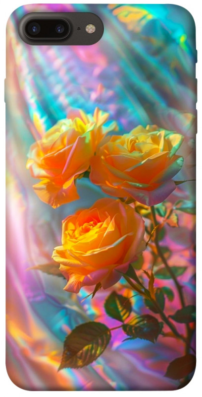 Чехол itsPrint Golden rose для Apple iPhone 7 plus / 8 plus (5.5"), цветы, купить оптом с доставкой