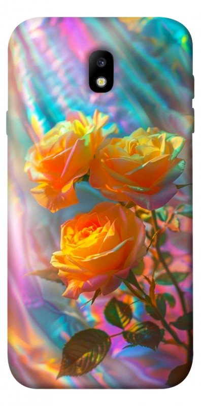 Чехол itsPrint Golden rose для Samsung J730 Galaxy J7 (2017), цветы, купить оптом с доставкой