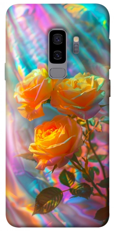 Чехол itsPrint Golden rose для Samsung Galaxy S9+, цветы, купить оптом с доставкой