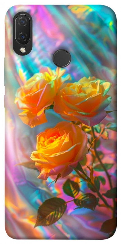 Чехол itsPrint Golden rose для Huawei P Smart+ (nova 3i), цветы, купить оптом с доставкой