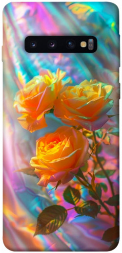 Чехол itsPrint Golden rose для Samsung Galaxy S10