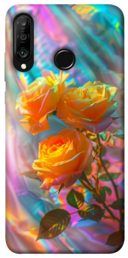 Чехол itsPrint Golden rose для Huawei P30 lite