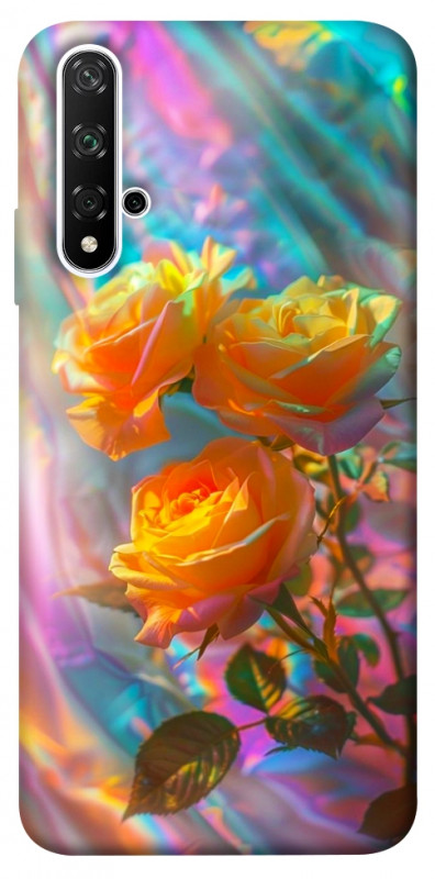 Чехол itsPrint Golden rose для Huawei Honor 20 / Nova 5T, цветы, купить оптом с доставкой