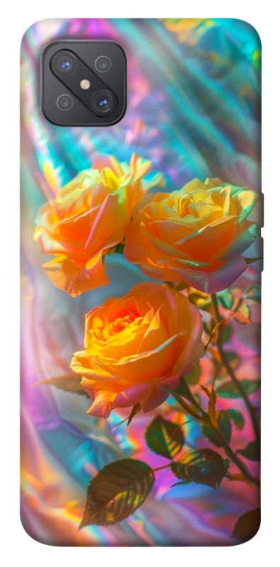 Чехол itsPrint Golden rose для Oppo A92s, цветы, купить оптом с доставкой