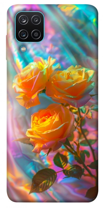 Чехол itsPrint Golden rose для Samsung Galaxy A12, цветы, купить оптом с доставкой