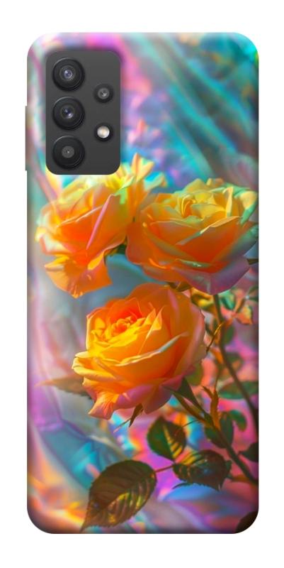 Чехол itsPrint Golden rose для Samsung Galaxy A32 (A326B) 5G, цветы, купить оптом с доставкой