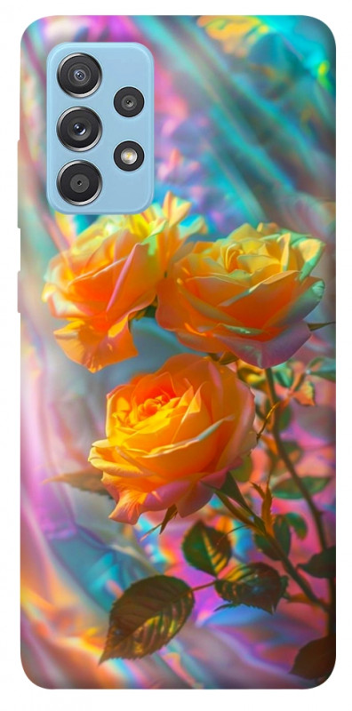 Чехол itsPrint Golden rose для Samsung Galaxy A52 4G / A52 5G, цветы, купить оптом с доставкой