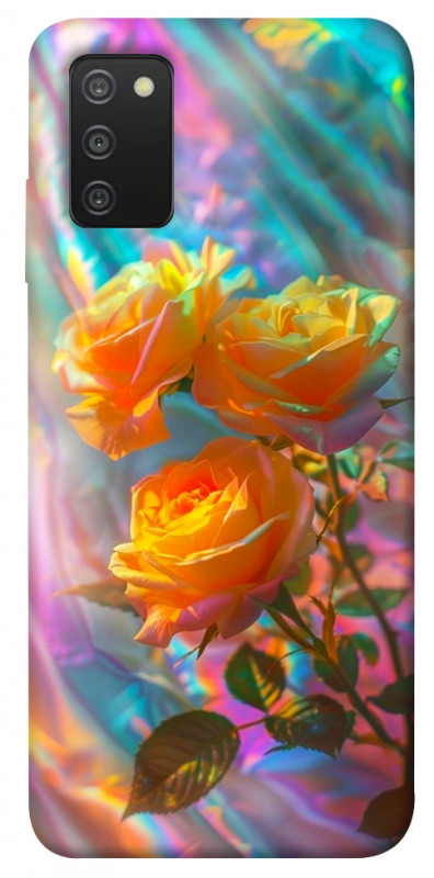 Чехол itsPrint Golden rose для Samsung Galaxy A03s, цветы, купить оптом с доставкой