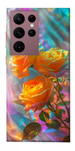 Чехол itsPrint Golden rose для Samsung Galaxy S22 Ultra