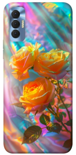 Чохол itsPrint Golden rose для TECNO Spark 8P