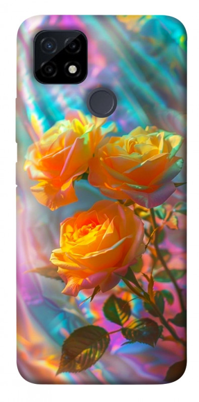 Чехол itsPrint Golden rose для Realme C12, цветы, купить оптом с доставкой