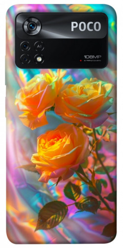 Чехол itsPrint Golden rose для Xiaomi Poco X4 Pro 5G