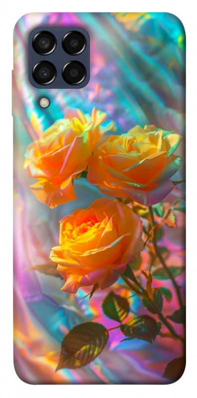 Чехол itsPrint Golden rose для Samsung Galaxy M33 5G, цветы, купить оптом с доставкой