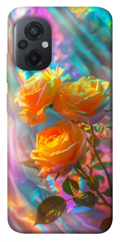 Чехол itsPrint Golden rose для Xiaomi Poco M5, цветы, купить оптом с доставкой