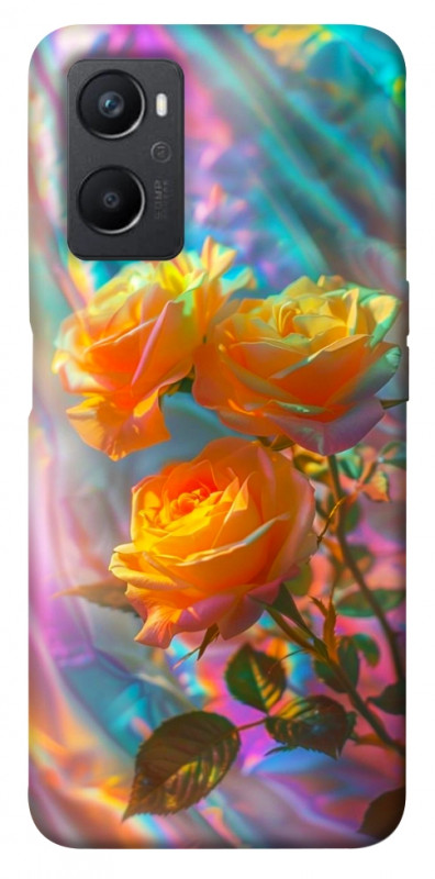 Чехол itsPrint Golden rose для Oppo A96, цветы, купить оптом с доставкой