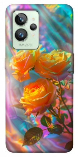 Чохол itsPrint Golden rose для Realme GT2