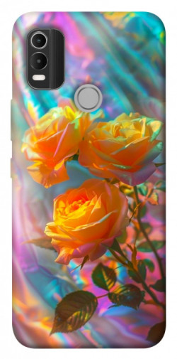 Чохол itsPrint Golden rose для Nokia C21 Plus