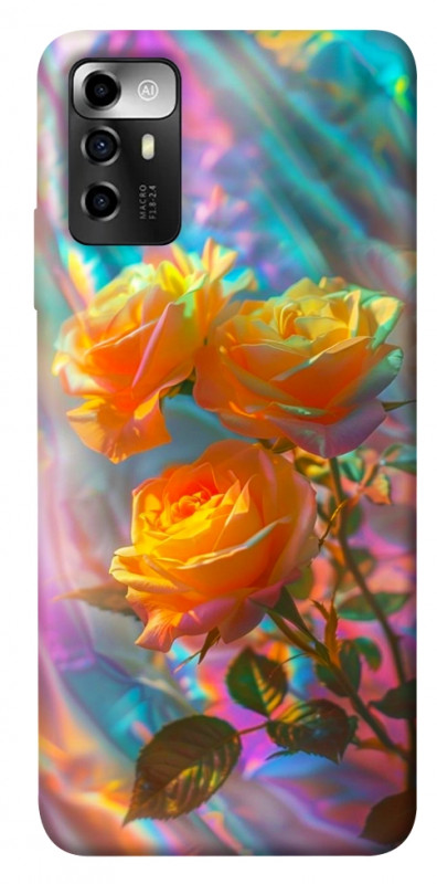 Чехол itsPrint Golden rose для ZTE Blade V40 Vita, цветы, купить оптом с доставкой