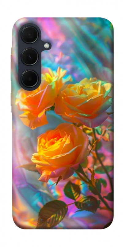 Чехол itsPrint Golden rose для Samsung Galaxy A35, цветы, купить оптом с доставкой