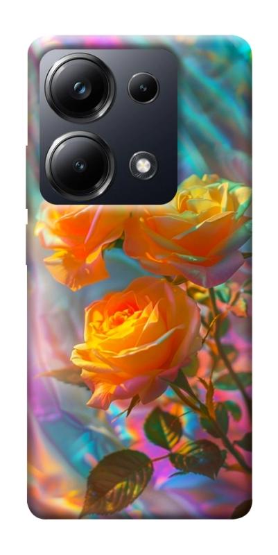 Чехол itsPrint Golden rose для Xiaomi Redmi 13 4G / Poco M6 4G, цветы, купить оптом с доставкой