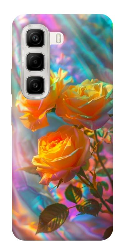 Чехол itsPrint Golden rose для Infinix Hot 50 4G, цветы, купить оптом с доставкой